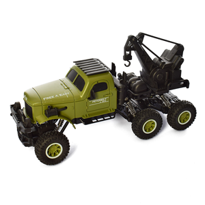 ماشین کنترلی جرثقیل ارتشی سبز مدل SL-195A مقیاس 1:16 -اسباب بازی